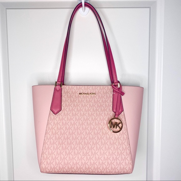 Michael Kors Handbags - Michael Kors Tulip pink kimberly small bonded tote